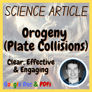 Orogeny Plate Collisions Science Reading Comprehension Passages &amp; Questions