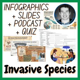 Invasive Species | Infographics + Slides + Podcast + Quiz | Biology Set