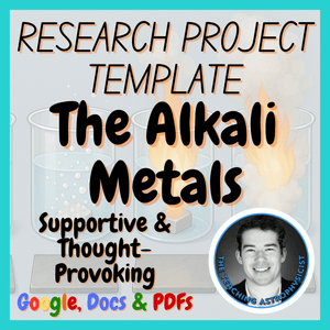 The Alkali Metals | Chemistry Research Project Template | Digital + Print
