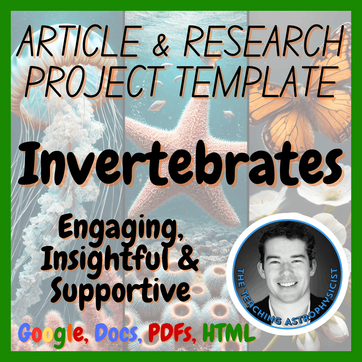 Invertebrates | Biology Science Article + Research Project Template Set