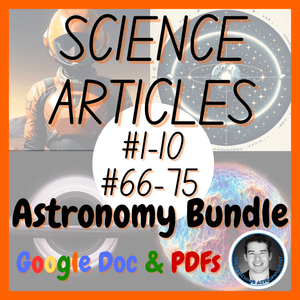 Supportive Astronomy Set | 20 Science Reading Comprehension Passages &amp; Questions