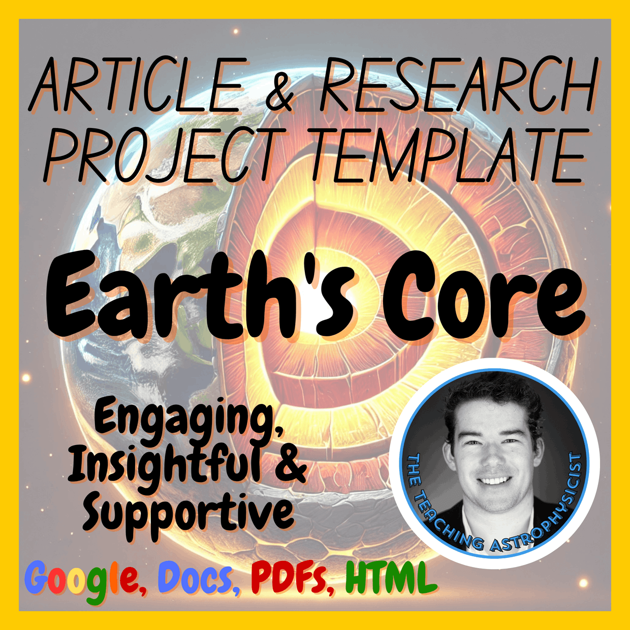 Earth's Core | Science Article + Research Project Template | Digital ...