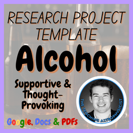 Alcohol | Health Medicine Science Research Project Template | Digital + Print