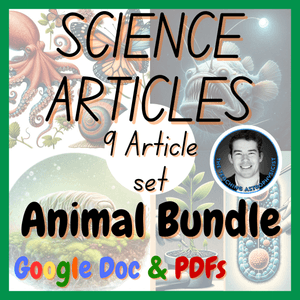 Animal Bundle | 9 Biology Science Reading Comprehension Passages &amp; Questions