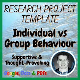 Individual vs Group Behavior Research Project Template | Digital + Print + HTML