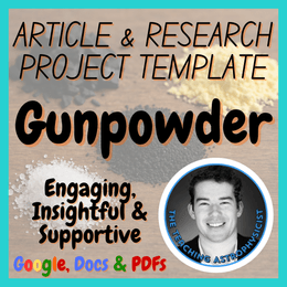 Gunpowder | Chemistry Science Article + Research Project Template