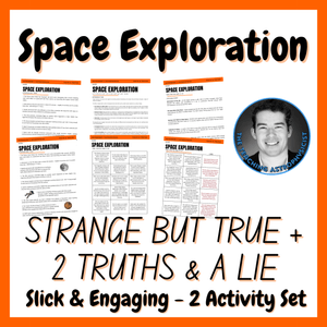 Space Exploration | Astro Strange But True Facts + 2 Truths &amp; a Lie Activity Set
