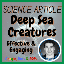 Deep Sea Creatures | Biology Science Reading Comprehension Passage &amp; Questions