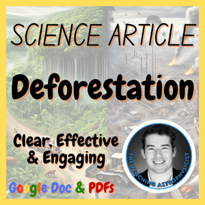 Deforestation | Earth Science Reading Comprehension Passages &amp; Questions