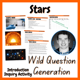 Stars Wild Question Generation Inquiry | Warm-up Space / Astro Activity - FREE