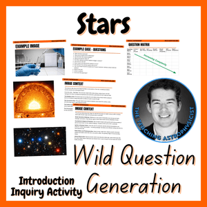 Stars Wild Question Generation Inquiry | Warm-up Space / Astro Activity - FREE