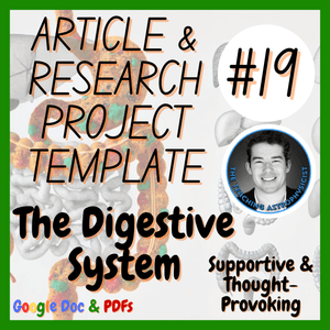 The Digestive System | Bio Article + Research Project Template | Digital + Print