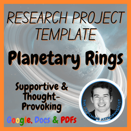 Planetary Rings | Astronomy Research Project Template #4 | Digital + Print