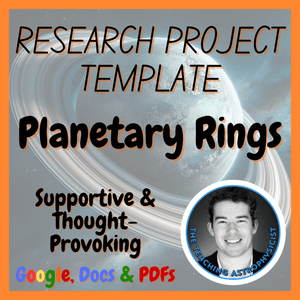 Planetary Rings | Astronomy Research Project Template #4 | Digital + Print