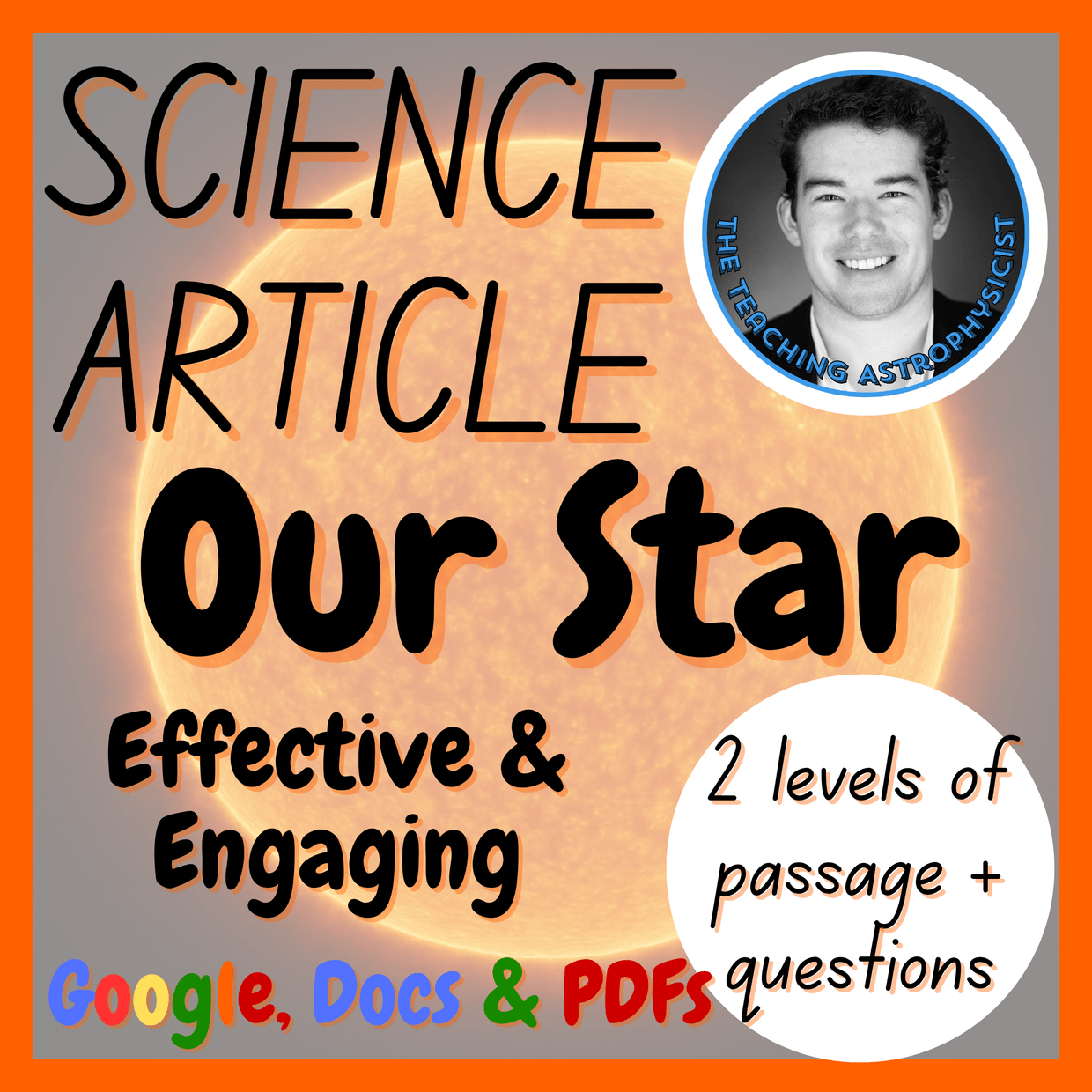 Our Star (The Sun) | Space Science Reading Comprehension 2 Passage ...