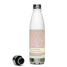 (Good News) 17-ounce, double-walled stainless steel water bottle