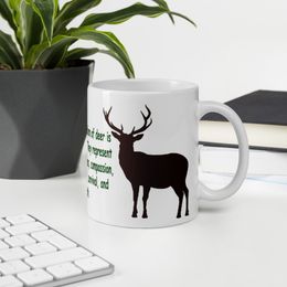 Overall, the symbolism of deer is generally positive.  Ceramic 11 oz. Coffee Mug