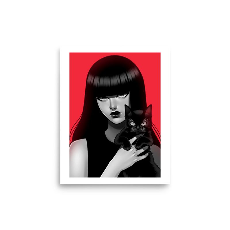 EMILY THE STRANGE 8x10 Art Print