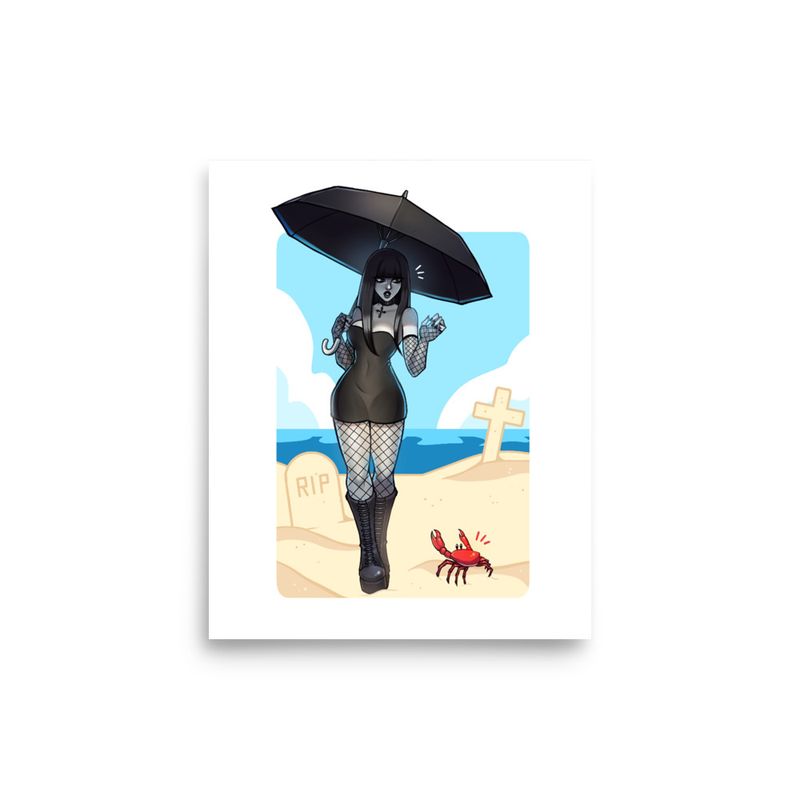 SUMMERTIME GOTH(IC) 8x10 Art Print