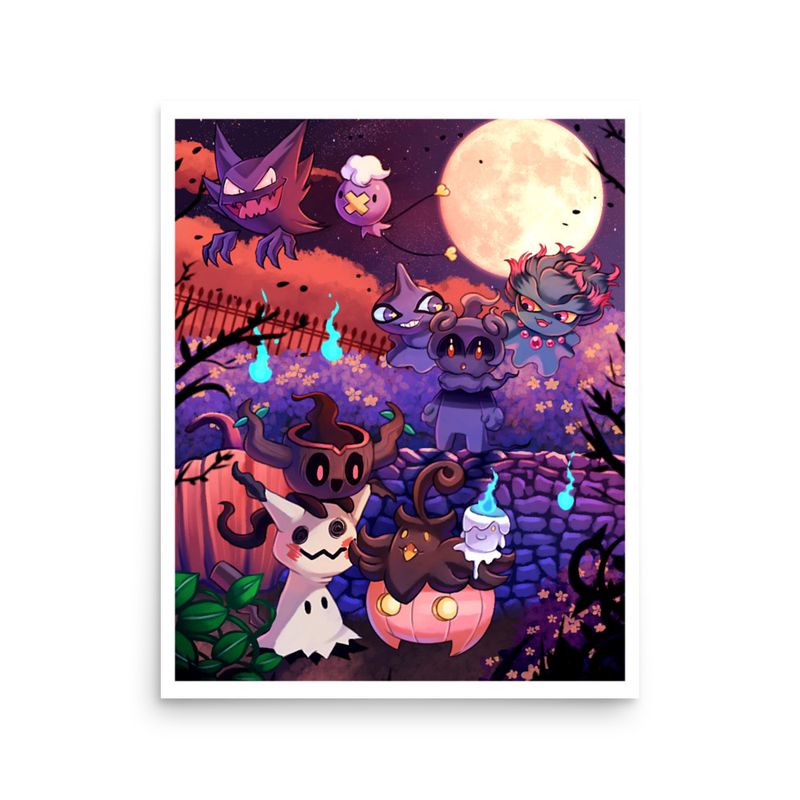 GHOST TYPES 16x20 Art Print