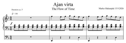 Ajan virta - The Flow of Time - organ piece by Marko Hakanpää