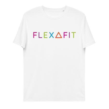 FLEXAFIT Unisex Cotton White T-shirt