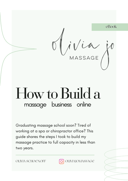 How to Build a Massage Business Online Ebook