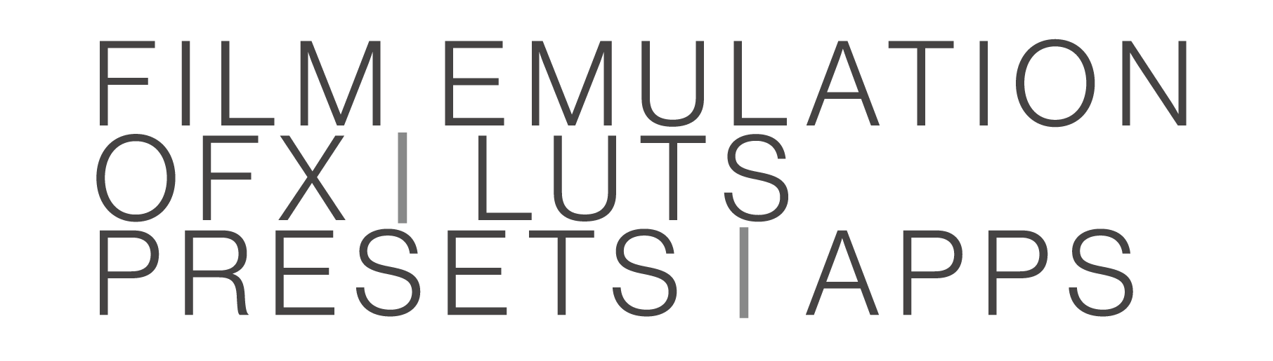 FILM EMULATION OFX | LUTS PRESETS | APPS