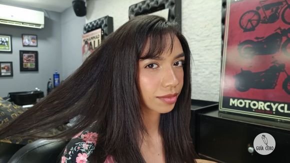 118 Soraya: long, graphic sidecut, asymmetrical bob with undercut, buzzcut, headshave &amp; brows