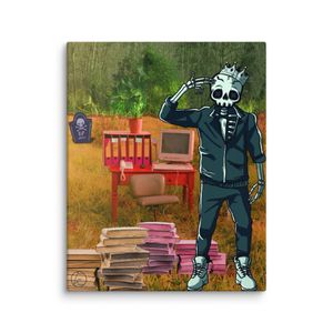 "Karoshi" Canvas Print 8"x 10"