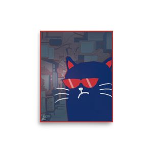 "Cool Cat" Paper Poster 8"x 10"