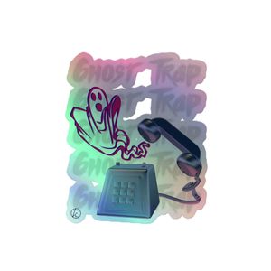 "Ghost Trap" Holographic Sticker