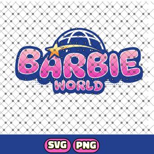 Barbie World Logo SVG. Barbie PNG Instant Download Files 