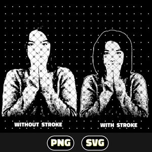 2 Bjork PNGs 2 Bjork SVG Files With and Without Stroke. Bjork Black and White Silhouette