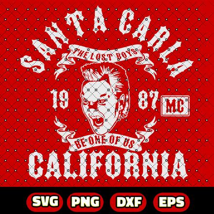 The Lost Boys movie svg , eps, png , dxf files .instant download santa clara png download