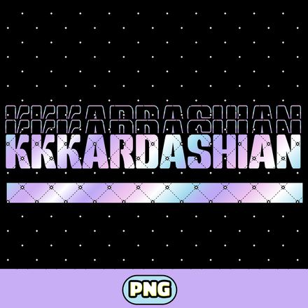 KKKardashian Pastel PNG Digital Download. Instant Kardashian Text PNG 300 DPI File Download