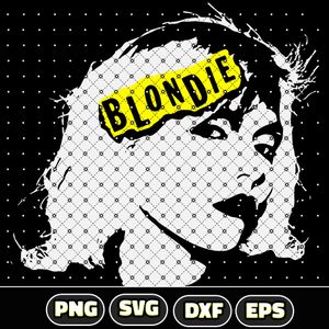 Retro 70s Blondie Debbie Harry Instant Digital Download SVG, EPS, DXF, PNG