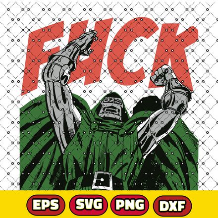 Doctor Doom SVG Marvel Doom PNG, EPS, DXF Digital Downloads