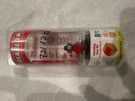 Router Bit Rounding Over 1/8” Radius 