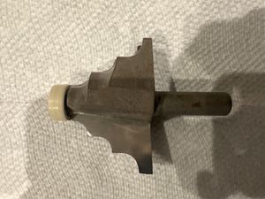 Decorative 3 wave edge bit 