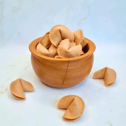 Felt Fortune Cookie PDF Sewing Pattern - sew your own kids pretend play toys, party favours