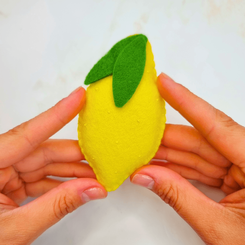 Felt Fruit Playset PDF Sewing Pattern - apple, pear, banana, strawberry, lemon, orange