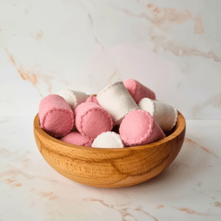 Felt Marshmallow Sweet Treat PDF Sewing Pattern, easy and beginner friendly