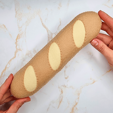 Felt Baguette PDF Sewing Pattern and Tutorial, easy and beginner friendly