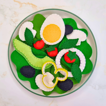 Sew your own felt salad - PDF sewing pattern with instructions