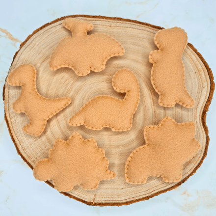 Felt Dino Nuggets PDF Sewing Pattern, easy and beginner friendly