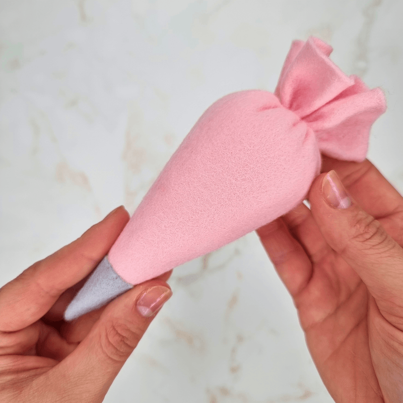 Felt Piping Bag PDF Sewing Pattern and Tutorial, easy and beginner friendly