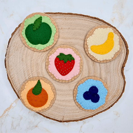 Felt Fruit Cookie / Biscuit PDF Sewing Pattern, easy and beginner friendly