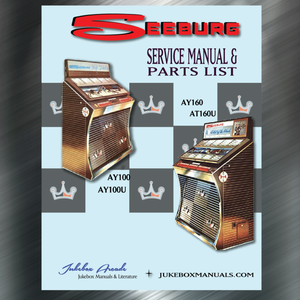 Seeburg “Y” Series Models Service &amp; Parts Manual, Installation included.  AY100, AY160, AY100U, AY16