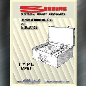 Seeburg Electronic Memory Programmer TYPE  MPE 1